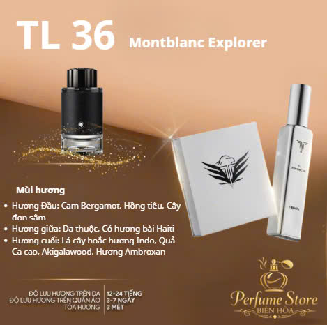 Nước hoa công sở nam Montblanc Explorer mã TL 36 mạnh mẽ